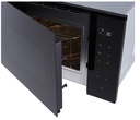 LG MGBZ2593F, microondas con grill integrable, 900W, 8 niveles, 25l, cristal negro