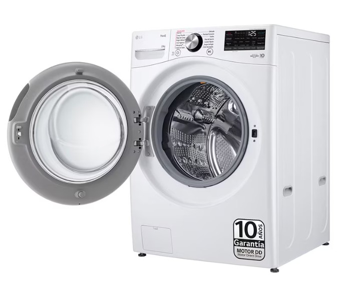 LG F0P3CYV2W, lavadora de carga frontal, 20kg, TurboWash 360º, WiFi, XXL, clase B