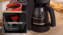 Bosch TKA2M113 Cafetera de Goteo, Jarra de Cristal Ergonómica, Depósito de Agua Extraible, Filtro Extraible