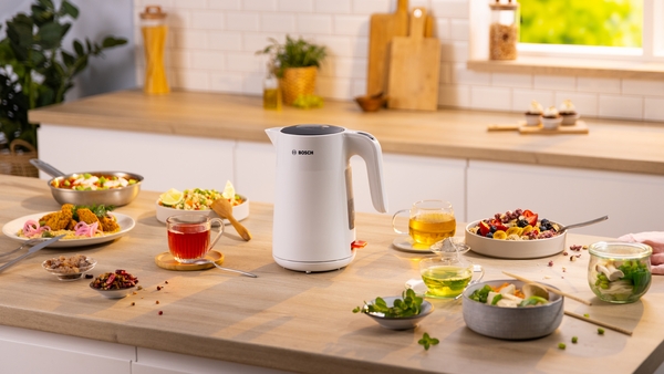 Bosch TWK2M161, hervidor de agua, 1,7l, indicador de agua, color blanco
