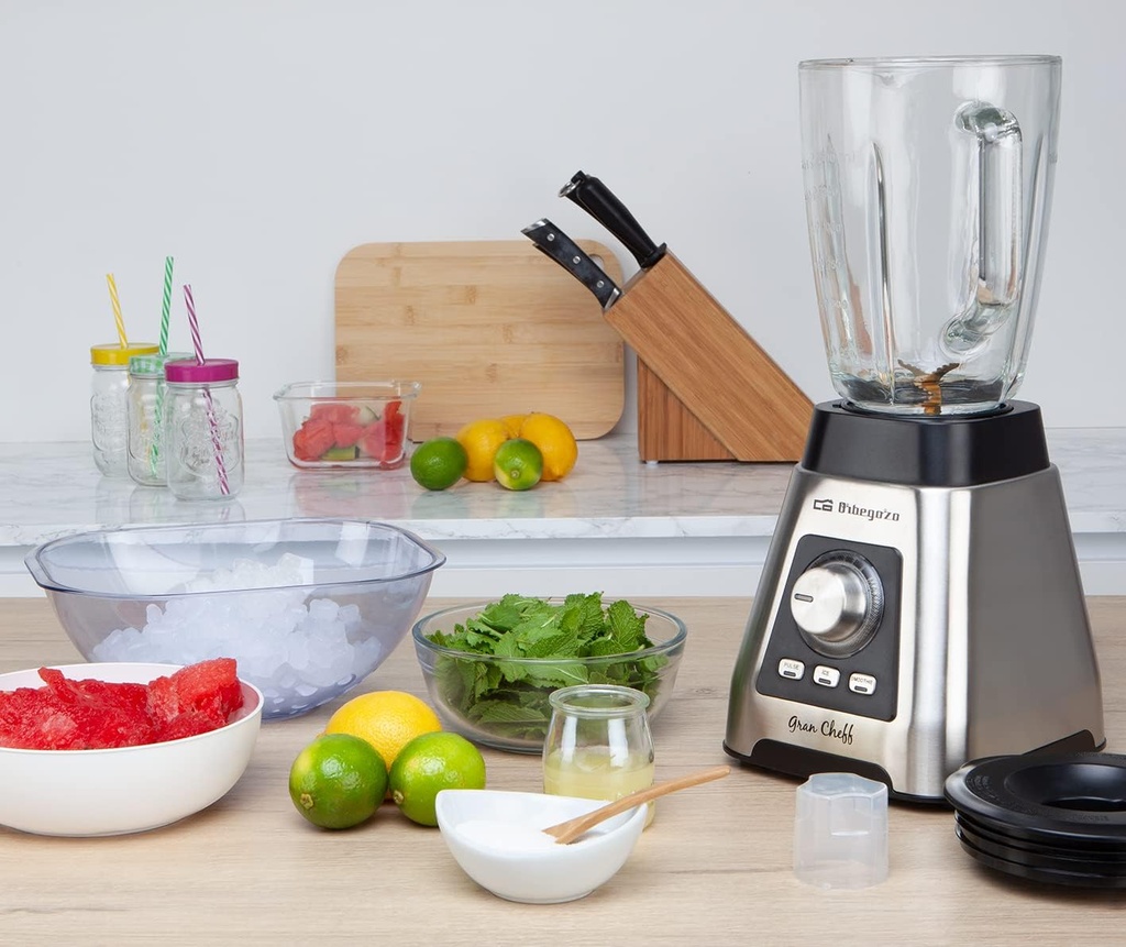 Orbegozo BV 15000, batidora de vaso, 1500w, 7 velocidades, 1,5l,