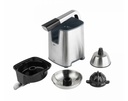Jata JEEX1155, exprimidor inox con brazo, motor profesional, 600w, sistema antigoteo