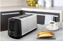 Moulinex LS342D10, tostadora, 2 ranuras largas, 7 niveles de tostado, descongela, recalienta, función ECO, exterior acero inoxidable, bandeja recogemigas extraíble, palanca elevadora, negro
