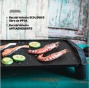 Jata GR555A, plancha de asar, antiadherente, resistencia al rayado, 2500w, 46x28cm