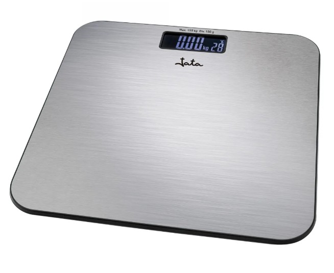 Jata 496N, báscula de baño digital, superficie en acero inoxidable
