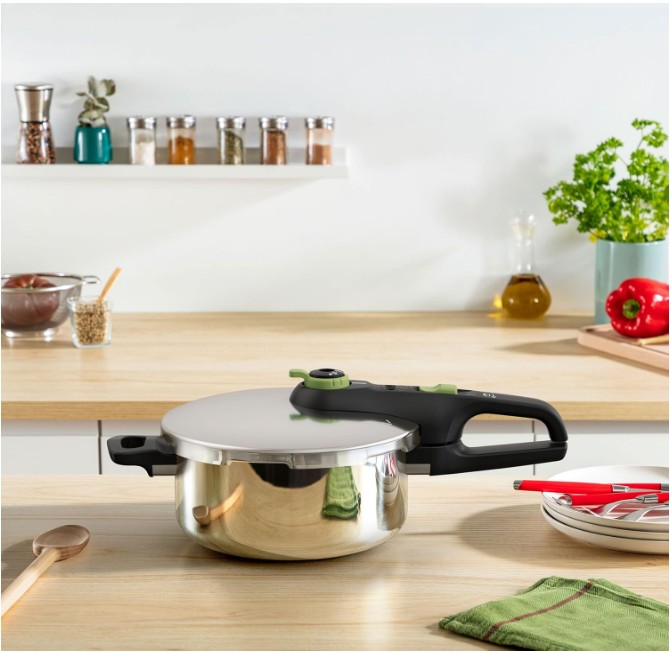 Tefal P2580400, olla a presión secure trendy, 4l, 2 programas de cocción