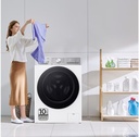 LG F4DR9513A2W, Lavasecadora inteligente AI Direct Drive™, Turbowash 360º, Autodosificación 13/7kg, 1400rpm, Un 10% más eficiente que A(lavado) /D(secado)