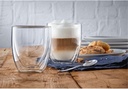 WMF 0901392000, Set 2 vasos, pared capuccino, cristal borosilicatado, 250ml