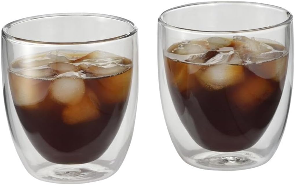 WMF 0901392000, Set 2 vasos, pared capuccino, cristal borosilicatado, 250ml