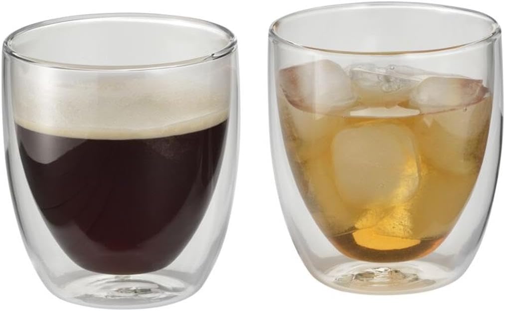 WMF 0901392000, Set 2 vasos, pared capuccino, cristal borosilicatado, 250ml