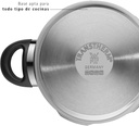 WMF Perfect Plus, set olla rápida 8,5 l + 4,5 l con interior incluido para cocinar al vapor