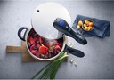 WMF Perfect Plus Pressure, olla rápida, 6,5l, con interior incluido para cocinar a vapor, cestillo de vapor incluido