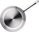 WMF Profi, sartén de acero inox, 20cm, base TransTherm, hasta 400ºC