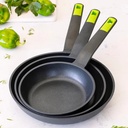 BRA Gastro, set de 3 sartenes, 20-24-28cm, aluminio fundido, para todo tipo de cocinas