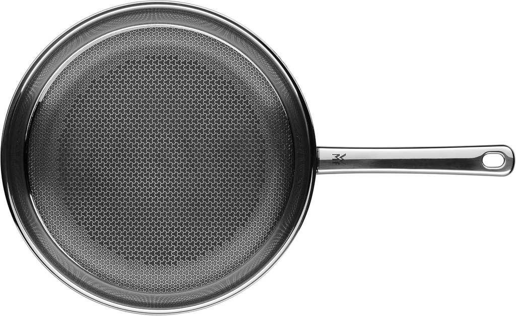WMF Profi Resist, sartén antiadherente de acero inoxidable, 24 cm, para cualquier tipo de cocina incluida inducción