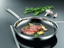 WMF Profi Resist, sartén antiadherente de acero inoxidable, 24 cm, para cualquier tipo de cocina incluida inducción