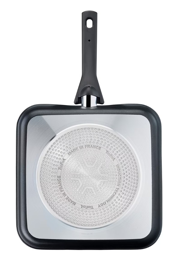 Tefal Excellence, sartén grill de aluminio fundido, 26x26cm, para todo tipo de cocinas