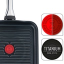 Tefal Excellence, sartén grill de aluminio fundido, 26x26cm, para todo tipo de cocinas