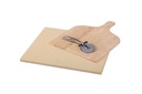 AEG A9OZPS1, piedra natural para pizza, hornea, corta, sirve