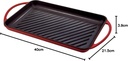 Jata GR33, plancha de asar, 33x21,5cm, 2 asas, apta para todo tipo de cocinas