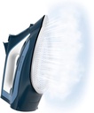 Rowenta DW4308, plancha de vapor, 2500w, depósito de 0,25l, suela MicroSteam, azul y negro