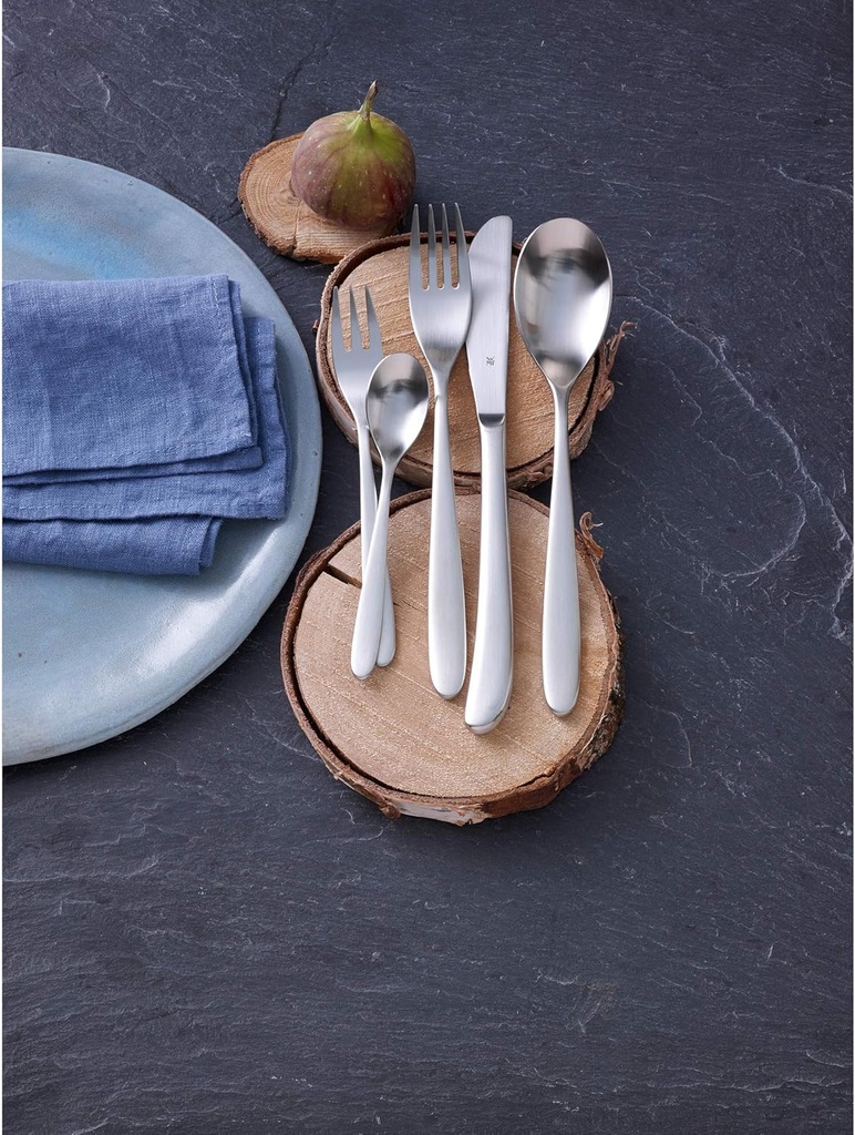 WMF Silk Vorteils, cubertería 60 piezas, acero inox, Cromargan, apto para lavavajillas