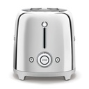 Smeg TSF02SSEU, tostadora de acero inox, ranuras extralargas, 6 niveles de tostado