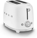 Smeg TSF01WHMEU, tostadora, 6 niveles de tostado, dos ranuras, blanco mate