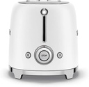 Smeg TSF01WHMEU, tostadora, 6 niveles de tostado, dos ranuras, blanco mate