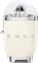 Smeg CJF11CREU, exprimidor eléctrico, presión manual, color crema brillante