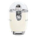 Smeg CJF11CREU, exprimidor eléctrico, presión manual, color crema brillante