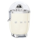 Smeg CJF11CREU, exprimidor eléctrico, presión manual, color crema brillante