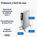 DeLonghi TRD41025, radiador de aceite dragon 4, 2500w, 10 elementos (50€ reembolso)