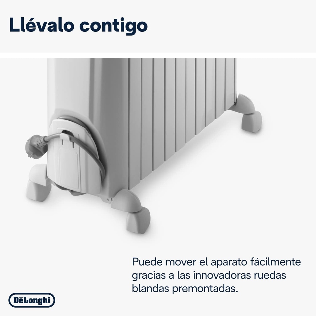 DeLonghi TRD41025, radiador de aceite dragon 4, 2500w, 10 elementos (50€ reembolso)