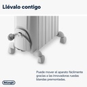 DeLonghi TRD40615, radiador de aceite dragon 4, 1500w, 6 elementos, 3 ajustes potencia, (50€ reembolso)