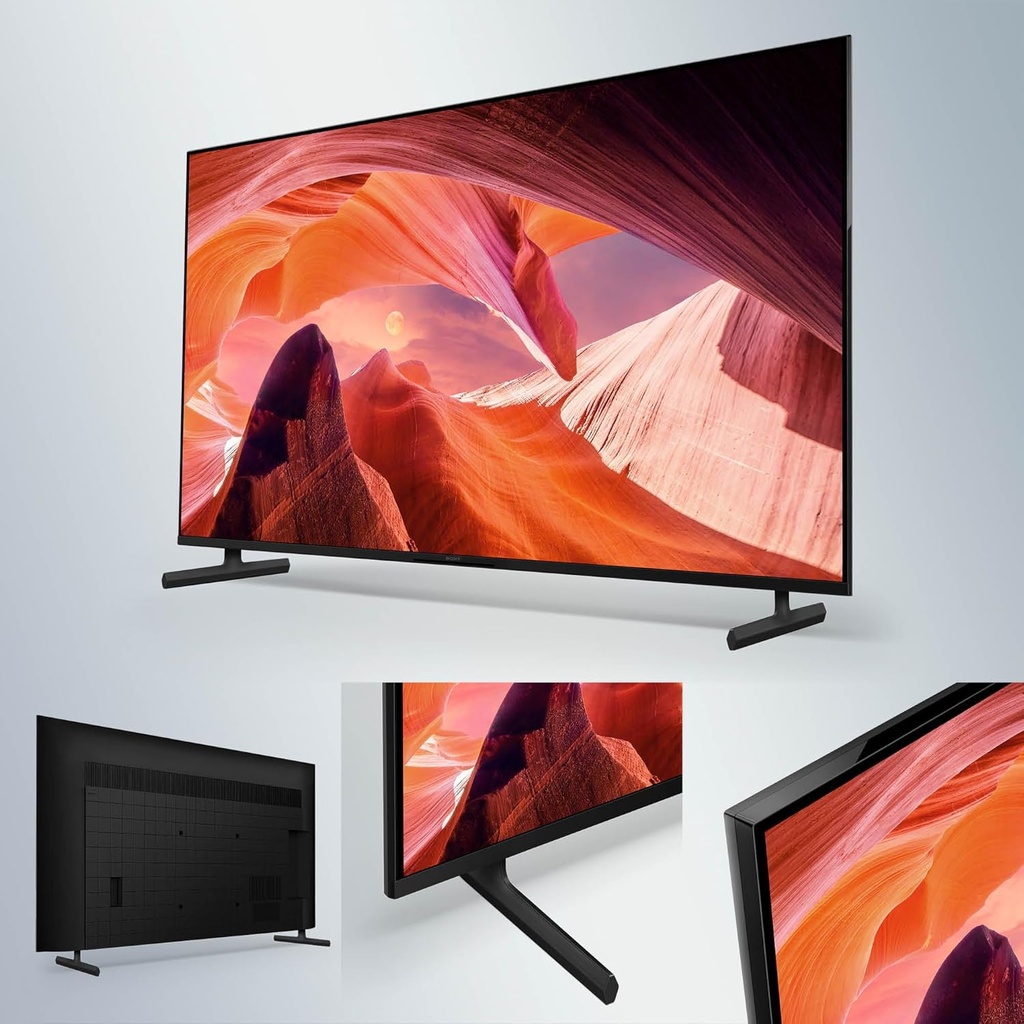 Sony Bravia KD55X80L, Smart TV, LED 55" 4K, Google TV, Alto Rango Dinámico (HDR), negro