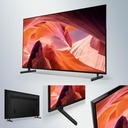 Sony Bravia KD55X80L, Smart TV, LED 55" 4K, Google TV, Alto Rango Dinámico (HDR), negro