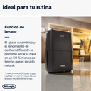 De'Longhi DDSX220WFA, Deshumidificador Inteligente con Wifi Integrado, Filtro, Función 24h, 20 Litros, (50€ reembolso)