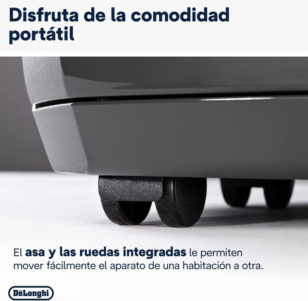 De'Longhi DDSX220WFA, Deshumidificador Inteligente con Wifi Integrado, Filtro, Función 24h, 20 Litros, (50€ reembolso)