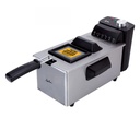Jata FR680, freidora de aceite 3,2 litros, tapa con visor y filtro, acero inox, malla Filtra Plus