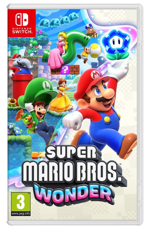 Switch OLED Blanca + Mario Wonder + 12 Meses Online Nintendo