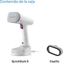 Braun GS5011PU, plancha de vapor vertical QuickStyle 5, 1200w, 150 ml, 22 g/min, blanco