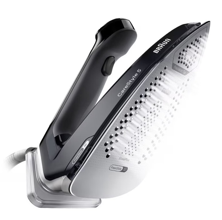 Braun IS5249BK, centro de planchado CareStyle 5, FreeGlide 3D, FastClean Ultimate, 2400w, 7,5 bares, negro