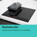 Placa de inducción con extractor integrado 80 cm