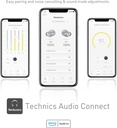 Technics EAHAZ40ES, auriculares Bluetooth, True Wireless, multipunto, uso de 25h, color plata