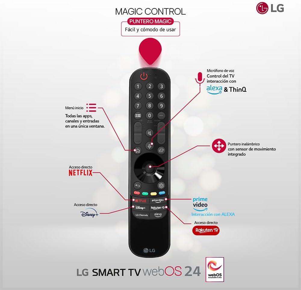 LG 43UT91006LA Smart TV 4K UHD de 43 pulgadas (procesador α5 AI Gen7, Freeview Play y Amazon Alexa, 60 Hz), azul ceniza