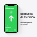 APPLE MX532ZY,  AirTag localizador Bluetooth, IP67, Chip U1, blanco