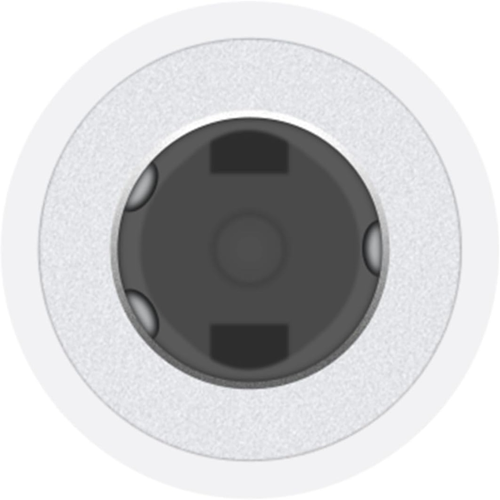 Apple MW2Q3ZM, adaptador de USB-C a toma de Jack 3,5mm, blanco