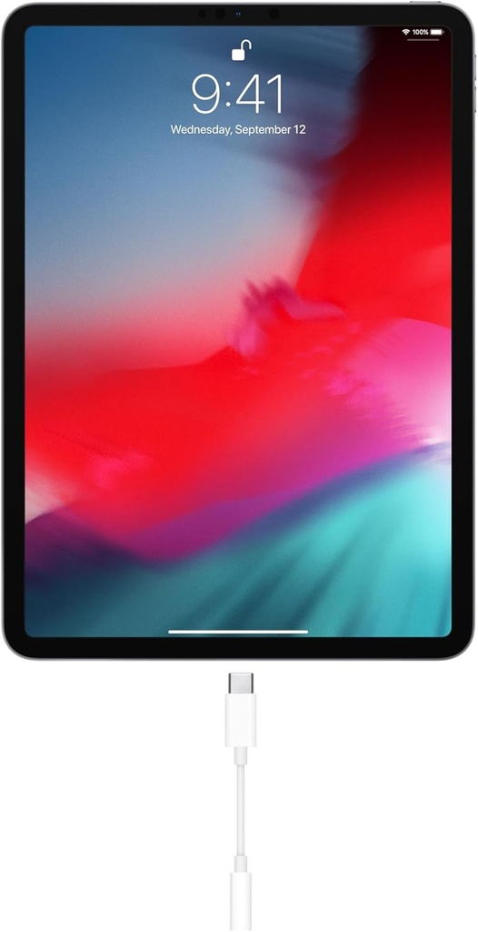 Apple MW2Q3ZM, adaptador de USB-C a toma de Jack 3,5mm, blanco