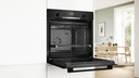 Bosch HBG536EB3, horno multifunción, serie 6, 60x60cm, EcoClean, 3D Hotair, negro